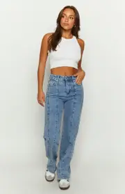 Monae Mid Wash Denim Jeans