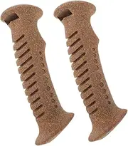 2Pcs Ergonomic Cork Handle Grips for Trekking Poles Nonskid Replacement Hiking Pole Handles for Walking Stick and Cane Use Comfortable Stable Touch