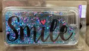 iPHONE 6/7 CASE SMILE SHIMMERING FLOATING STARS ACCESSORY SUPER CUTE!!