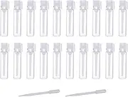 20 PCS 1ml Sample Size Perfume Vials Fragrance Empty Perfume Sample Bottles Refillable Fragrance Vials for Samples