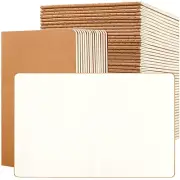 Labkiss 100 Pack Small Blank Notebook & Journal Bulk, Kraft Cover, Unlined Thick