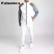 Tracksuit Men Jogger Fleece Gothic Set Spring Long Sleeve Punk Hoodie Suit