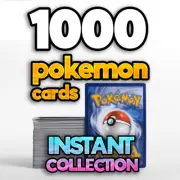 1000 Pokemon Cards Instant Collection Bulk Pack - Shiny Holo Cards Guaranteed
