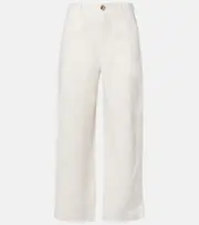 [Velvet] Velvet Issa linen barrel-leg pants AU 14 white