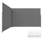 VEVOR Retractable Side Awning 2x6M Patio Privacy Screen Fence Divider Fencing
