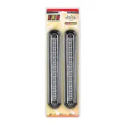 LED Autolamps Stop Tail Indicator Light 12 LED Lamp Black Bracket Twin Blister