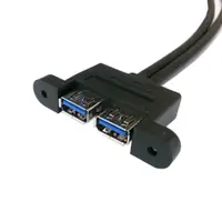 在飛比找蝦皮購物優惠-辰陽USB 3.0公對母延長線 雙USB轉接線 外接轉換線 