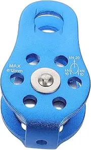 Mipcase Outdoor Rock Climbing Gear Fixed Plate Micro Pulley for Lifting Zipline Hauling