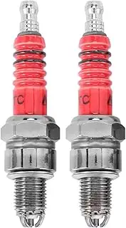 Pack Of 2 Racing 3 Electrode Spark Plug A7tc Compatible with 50Cc 110Cc 125Cc 150Cc Atv Scooter Dirt Bike Go Kart