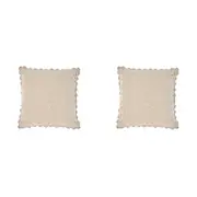 2PK Linen House 48x48cm Miranda Pebble Cushion Home/Bedroom Throw Pillow Square