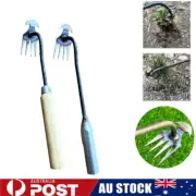 Stainless Steel Hand Weeder Rake Weeding Weed Remover Puller Manual Tool GardES