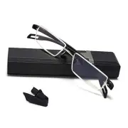 Reading Glasses Half-Frame Computer Readers for Men and Women +1.5 Anti-blue