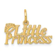 10k Yellow Gold LITTLE PRINCESS with Crown Charm