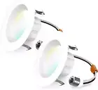 Sunco 2 Pack LED Recessed Lighting 4 Inch, Selectable 2700K/3000K/3500K/4000K/50