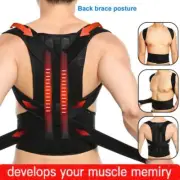 Women Men Posture Corrector Magnetic Shoulder Support V Back Brace Therapy Belt