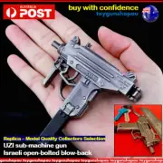 Diecast UZI Keychain Sub-machine Gun Keychain UZI PUBG Model Micro UZI replica