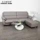 【MIT工藝】安菲特貓抓皮L型沙發(四人+腳凳)-可可色