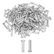 150Pcs Brazier Head Solid Aluminum Rivets, M3 x 14mm Tubular Rivets