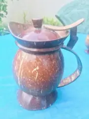 Water Jar 100% Natural Coconut Shell Drinking Water Healthy Eco- Friendly