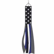 Thin Blue Line Windsock - Blue Line Police Lives Matter Thin Line Windsock 100D