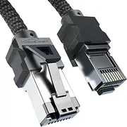 Cat 8 Network Cable, Ethernet & LAN Cord – 0,6m – Gaming Edition with Heavy-Duty Braiding (RJ45 Connector, Cat 8.1, Transfers Highest Data Rates up to 40Gbit/s for Gaming/PS5/Xbox) – CableDirect