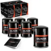 6pcs Engine Oil Filter for Ford F-150 F-250 HD Jeep International Harvester 10K (for: Jeep)