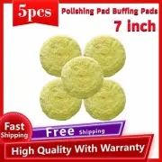 Polishing Pad Buffing Pads 7inch 5Pack Wool Hook Buffer Pads for Car Polisher