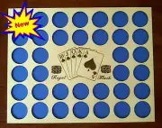 36 Royal Flush Laser Engraved Poker Chip Display Frame Insert Poker Chip Frame