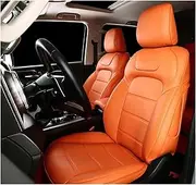 Car Seat Covers Car Seat Covers Full Set Leather for Tank 300 2021 2022 2023 2024 Auto Interior Styling Protector Accesories Styling Car Seat Cushion(Orange,Left)