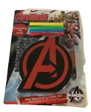 4pc Marvel Avengers Age of Ultron Mini Art Stickers Markers Stationery Case Set