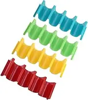 BEBEMOKO 4Pcs Assorted Color Taco Holders Versatile Burrito Stands for Tortillas Pancakes More for Parties Camping Family Gatherings Home Use
