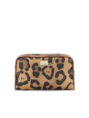 Dolce & gabbana Leopard-Print Crespo Toiletry Bag with Branded Plate