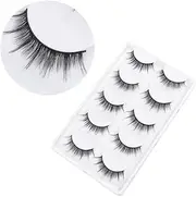 Ipetboom 80 Pairs Fake Eyelash Natural False Eyelashes Cross Eyelashes Natural False Lashes Fake Lashes Natural Eyelashes Dense Eyelash Black