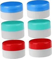 FRCOLOR 6Pcs Portable Cosmetic Containers Refillable Empty Cream Jars with Lids for Moisturizers Facial Creams Travel Toiletry Packing Leak Compact Design