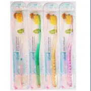 Atomy Toothbrush 99.9% Gold Coated Nano Slim Tooth Vitality Brush Oral Care 4pcs