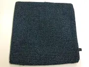 15" x 15" Unika Vaev Fleece Blue Nubby Wool Pillow Cover