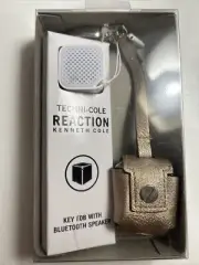 Kenneth Cole Bluetooth Speaker Key Fob Chain Gold MSRP $60