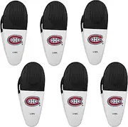 Siskiyou Sports NHL Montreal Canadiens Chip Clip Magnets, 6pk White, One Size