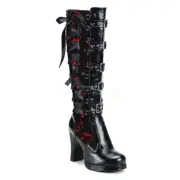 Sale US-6/9 Demonia Crypto-106 Gothic Punk Steampunk Pirate Boots