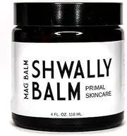 Shwally Paleo Magnesium Oil Cream - A True Seed-Oil Free & Primal Mag Balm - 100% Grass Fed Tallow, Avocado, Extra Virgin Olive Oil With Zechstein Magnesium - Mild Geranium-Rose Scent