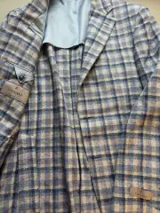 NWT Canali Cotton Linen Blazer Size 40 (50 EUR) bs77