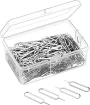 300 Pack Sim Card Tray Eject Pin Ejector Removal Tool for iPhone X, 8 Plus, 8, 7 Plus, All Other iPhone Models, iPads, iPods, Samsung Galaxy Note/S/Edge/J Series, HTC Phone Models (300 Pack)