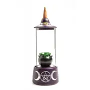 Cauldron Glass Case LED Backflow Incense Burner