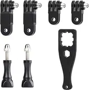 HSU Adjust Arm Straight Joints Mount, Long and Short Vertical Direction Straight Joints Mount for Gopro Hero 13 12 11 10 9 8 7 6 5 4 3 3+ 2 1, AKASO Campark and Other Action Cameras