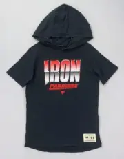Boy's Youth Under Armour Dwayne Johnson IRON Paradise Hooded Loose Fit Shirt