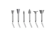Kenda Hybrid Pre-Polishing, No. 0008, 5 x 10mm, Medium Point, Right Angle, Grey, 6/Pack