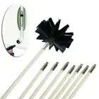 Flexible Rotary Chimney Cleaner Brush Cleaning Sweep System Fireplace Rod Kits