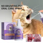 50ml Pet Oral Cleanse Spray Dogs Cats Mouth Fresh Teeth Clean Deodorant Prevent Calculus Remove Kitten Bad Breath Pet Supplies