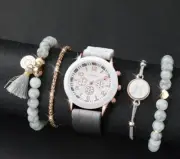 Women’s Geneva Watch And Bracelet Set