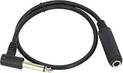 Audio Extension Cable 0.5M Audio Stereo Extension Audio Cable 6.35mm Stereo Jack Male to Female Stereo Jack Cable for Phones Headphones Tablets PCs